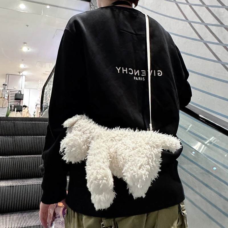 2023 New West Highland doll bag cartoon plush toy doll messenger bag cute puppy bag gift