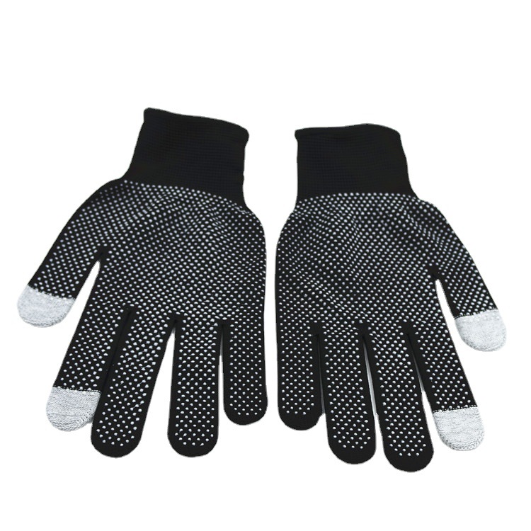 Summer Thin 3-Finger Mobile Phone Touch Screen Gloves Non-Slip Nylon Gloves Mountaineering Riding Sunscreen Driving Gloves for Men and Women