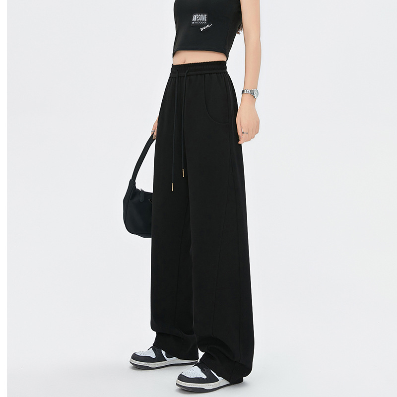 Sports sweatpants women's 2024 New High waist banana pants autumn cotton loose casual pants small wide leg pants
