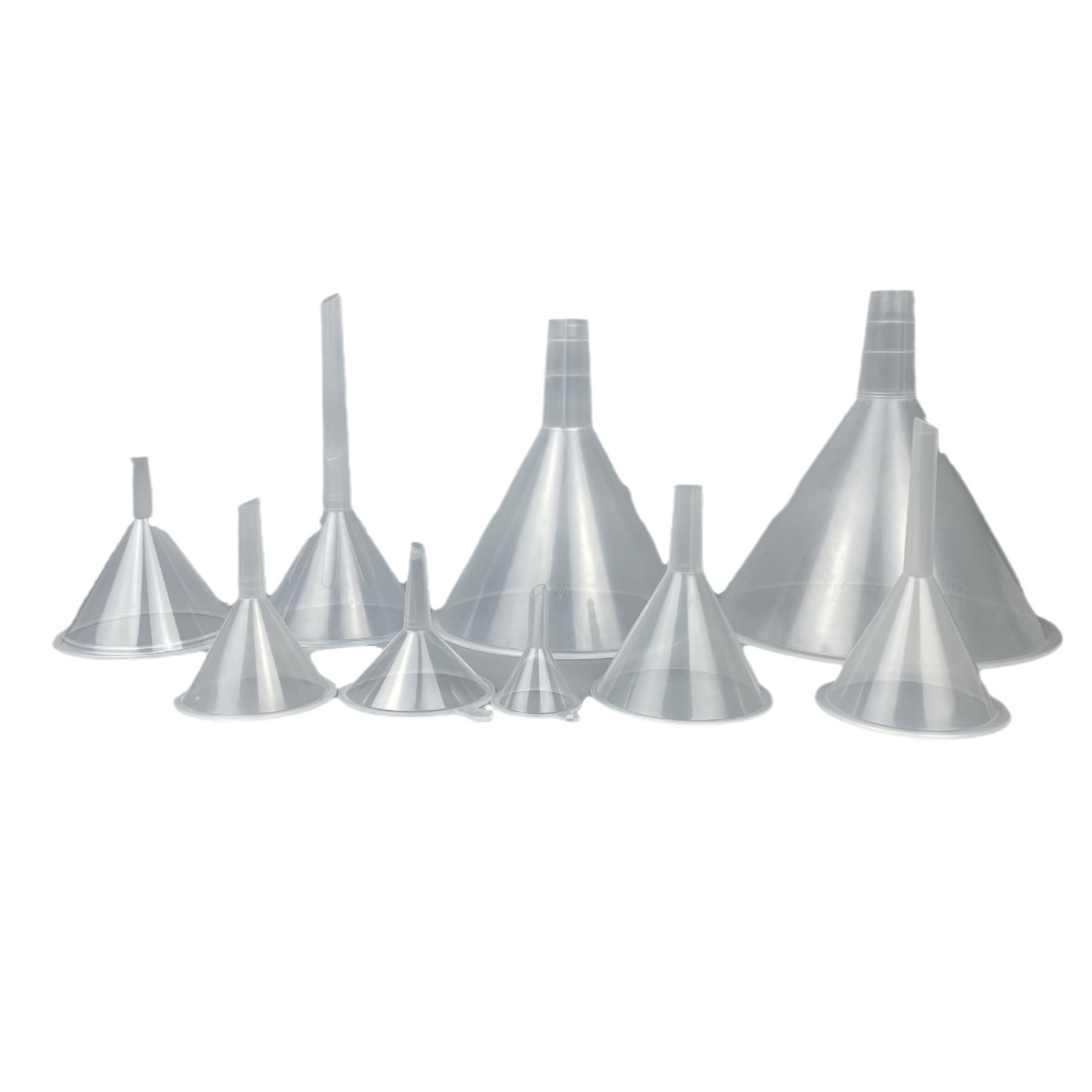 Funnel in stock 30 50 60 75mm plastic mini funnel liquid sub-packaging funnel liquid sub-Packaging Tool