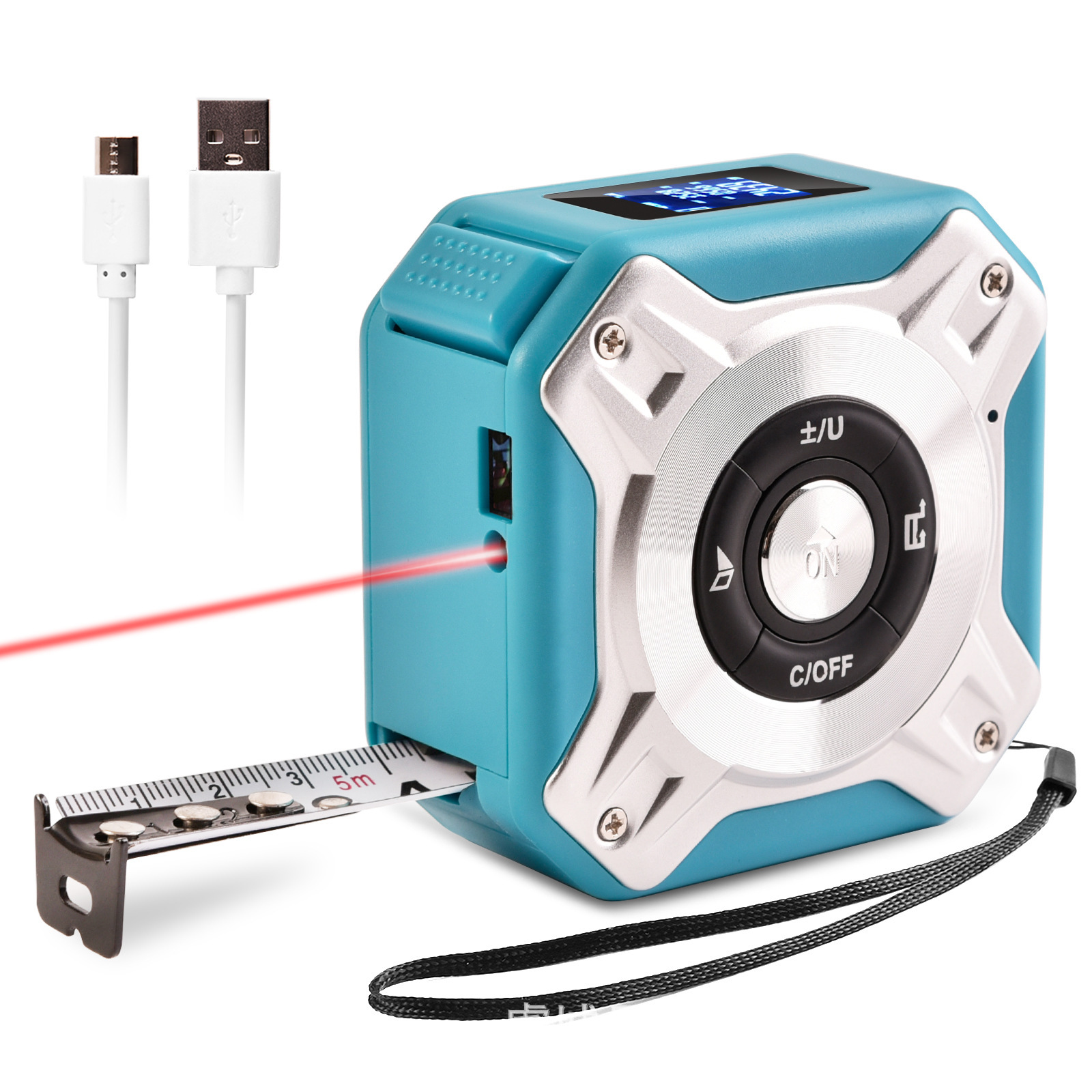 Laser Range Finder 5 m tape measure 40 m infrared measuring instrument measuring distance area Volume Pythagorean theorem function
