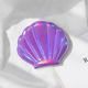Laser Shell Makeup Mirror-Purple