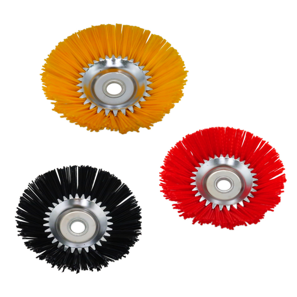 8 inch 200mm nylon wire weeding wheel lawn mower universal Garden steel wire weeding brush mowing head mowing accessories