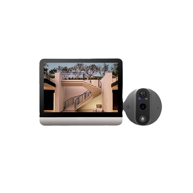 Graffiti smart call remote monitoring cat eye camera wifi electronic cat eye anti-theft visual doorbell tuya