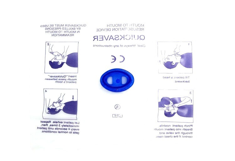 Disposable CPR mask one-way valve artificial breathing mask mouth-to-mouth respirator artificial breathing mask