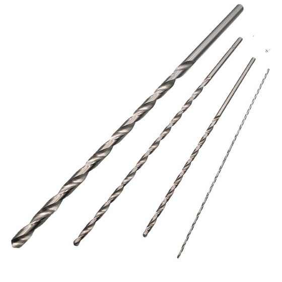 Mien lengthen drill hss long twist drill high speed steel straight shank drill 160/200/250/300mm wholesale