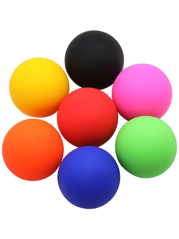 in stock wholesale silicone fascia ball muscle massage ball relief shoulder neck fascia ball solid yoga massage fitness ball