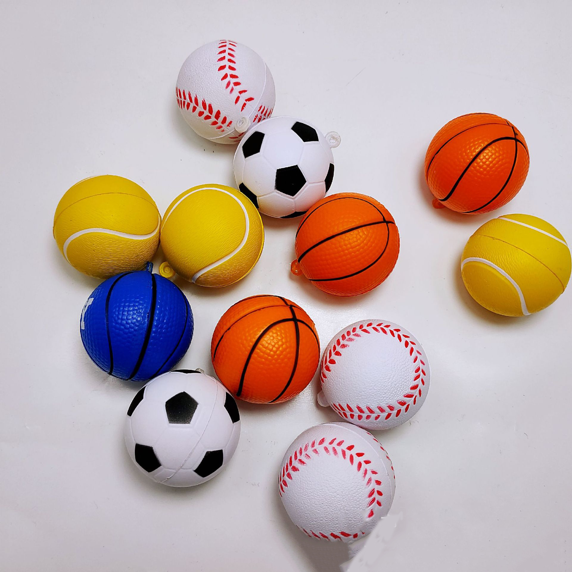 pu football pendant vent stress ball football basketball activity gift World Cup surrounding simulation ball key chain