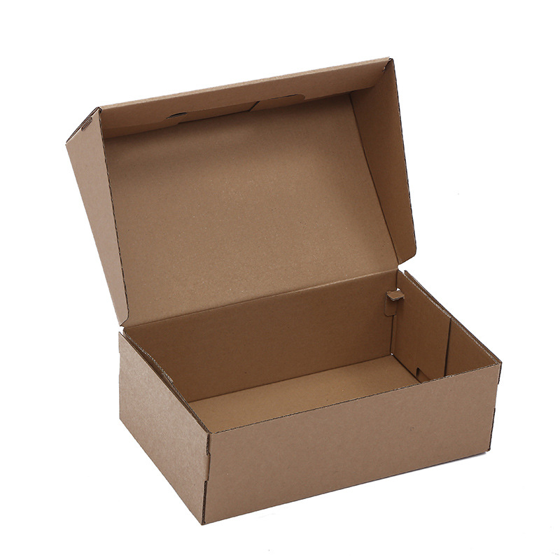 Flying Box Express Box Children's Portable Shoe Box Men's Shoes Women's Shoes Storage Carton White Printable Logo Black Cowhide