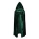 Halloween Cloak Black Adult Cloak Vampire Costume Wizard Demon Death Hooded Golden Velvet Cloak Red
