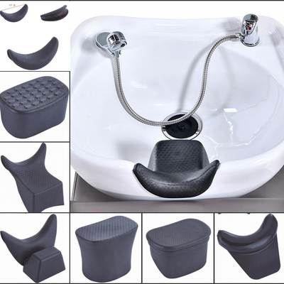 Shampoo Bed Pillow Cushion Barber Beauty Hair Salon Ceramic Bowl Headrest Rubber Punch Cushion Pillow Accessories