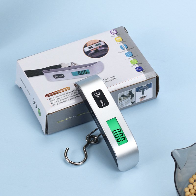 Small Handheld Scale Portable Electronic Handheld Scale Selling Vegetable Luggage Scale Hook Weighing Mini Portable Electronic Scale