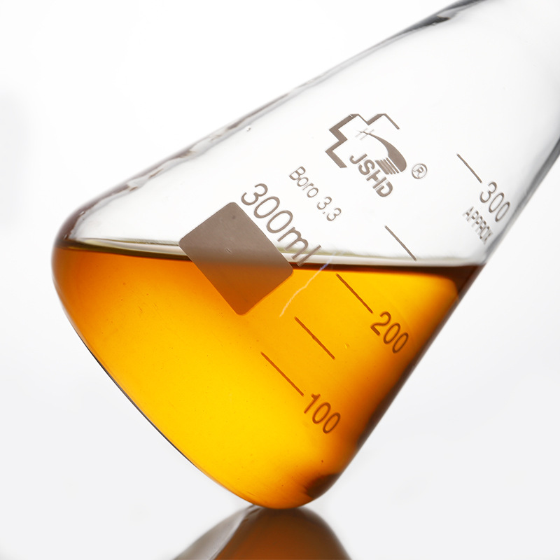 Huida Straight Triangle Flask Erlenmeyer Flask Laboratory Utensils High Borosilicate Glass Flat Bottom Flask Thickened