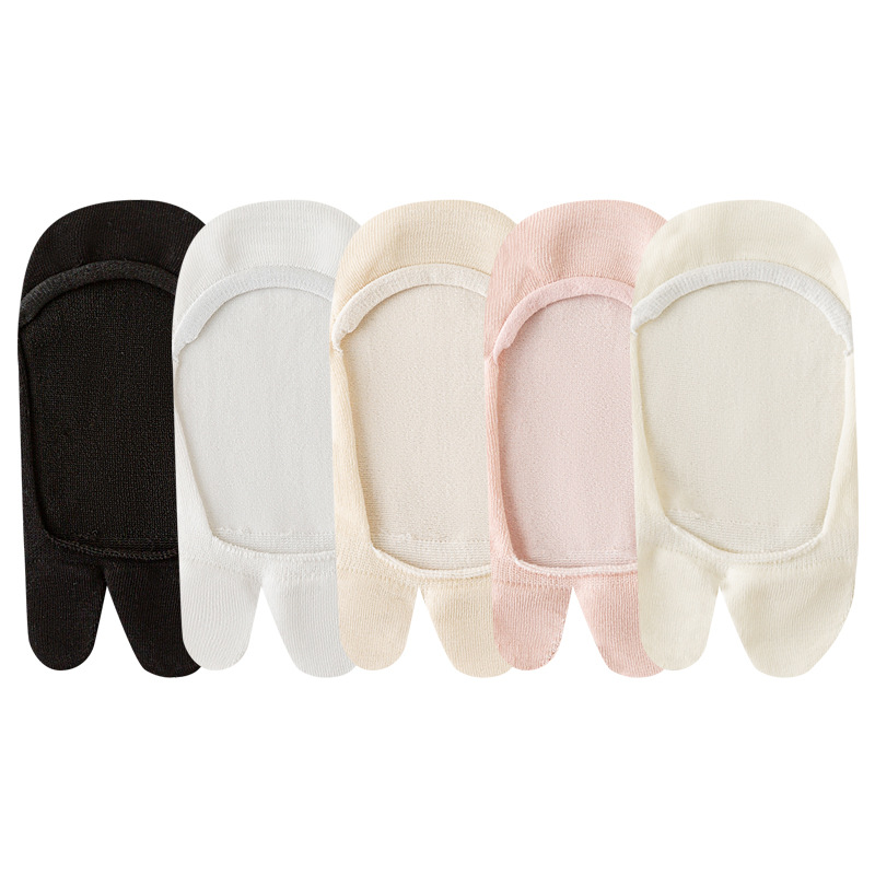 Two Toe Socks Children's Boat Socks Non-slip Women's Socks Summer Salient Toe Pig's Foot Shoes Shallow Mouth Thumb Sheep's Foot Invisible Socks