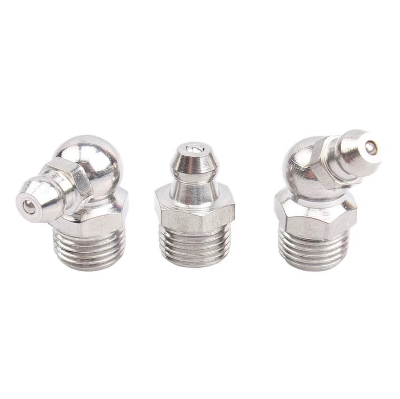 304 stainless steel grease nozzle straight curved grease nozzle butter nozzle gun accessories wholesale nozzle head manufacturers
