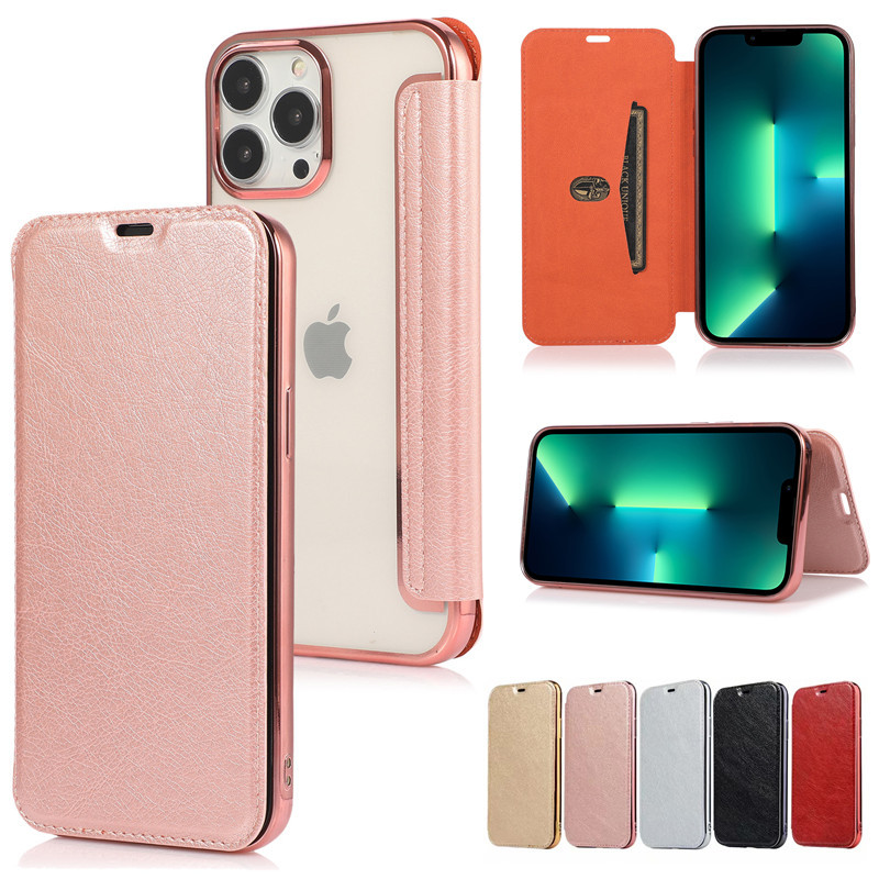 Для iPhone13 флип-чехол для телефона кожаный чехол Apple 15 покрытие ТПУ прозрачный защитный чехол для карты чехол для телефона XR