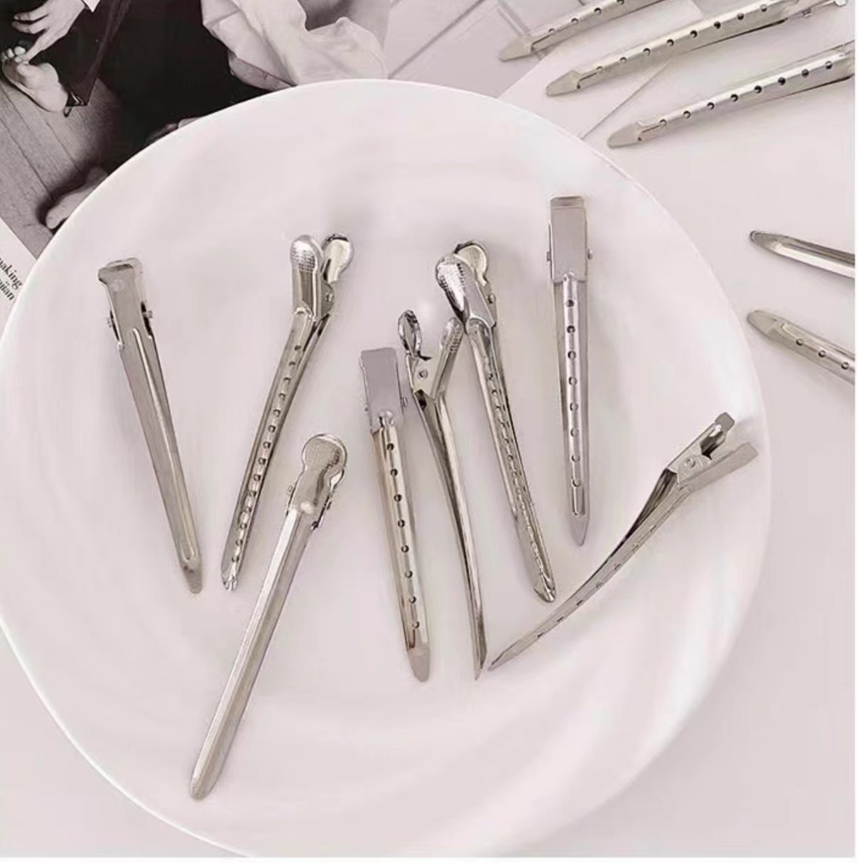 Hair fixing clip hair root hair fluffy clip seamless hairpin bangs duckbill positioning clip makeup artist shaping