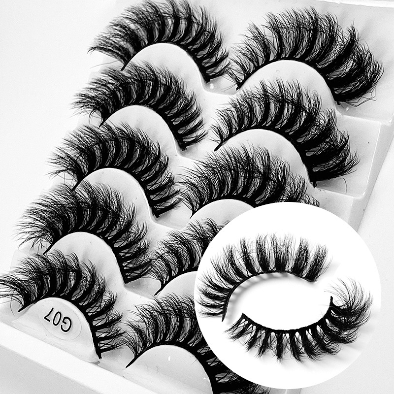 5 Pairs of Multi-layer Fluffy False Eyelashes_voghion.com
