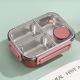 850ml stainless steel three grid red