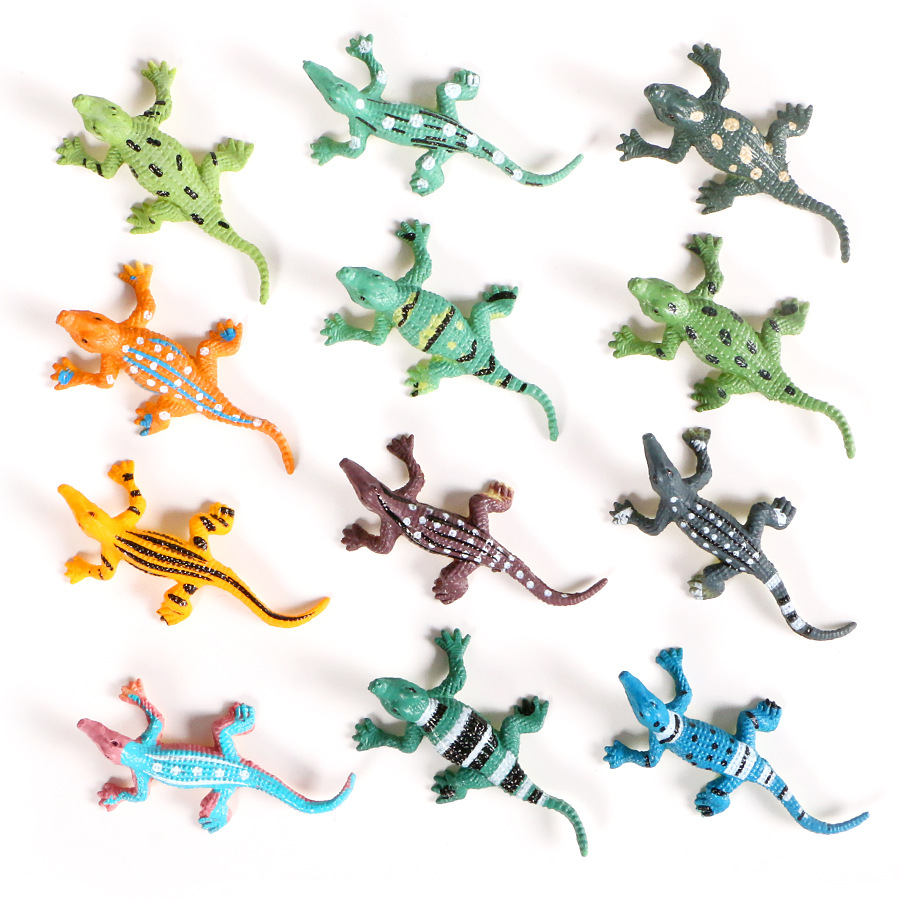 Cross-Border early education simulation of a variety of mini crocodile model wall decoration fish tank ornaments static realistic props toys