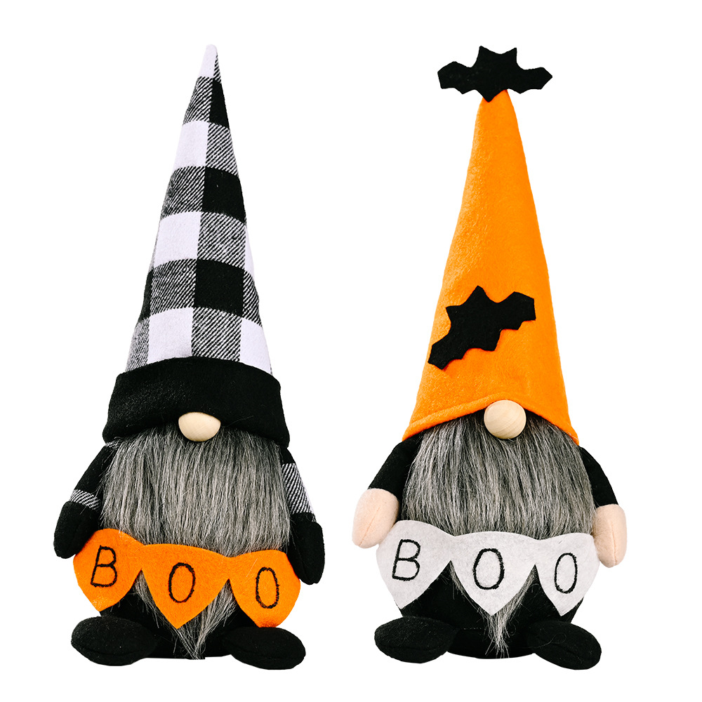 Cross-border New Halloween Decoration BOO Decoration Faceless Doll Rudolph Standing Doll Ghost Festival Decoration Doll