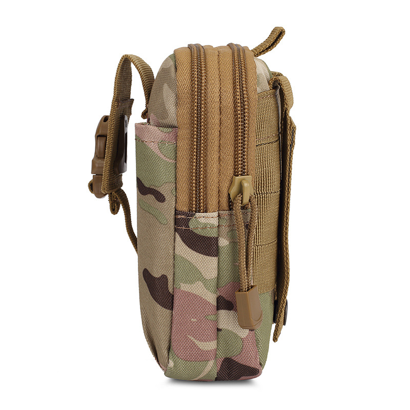 MOLLE Multifunctional Running Mountaineering Camouflage Waterproof Outdoor Sports Tactical Mobile Phone Hanging Bag Waist Bag Men's Wholesale