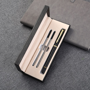 Factory wholesale jewelry pen gift box printing logo business neutral pen metal signature pen set in stock