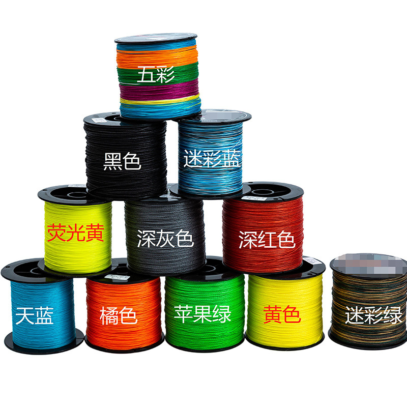 Pe line 8 braided sub-line wholesale strong horse 12 braided fishing line Main Line finished super smooth and non-rising fishing line