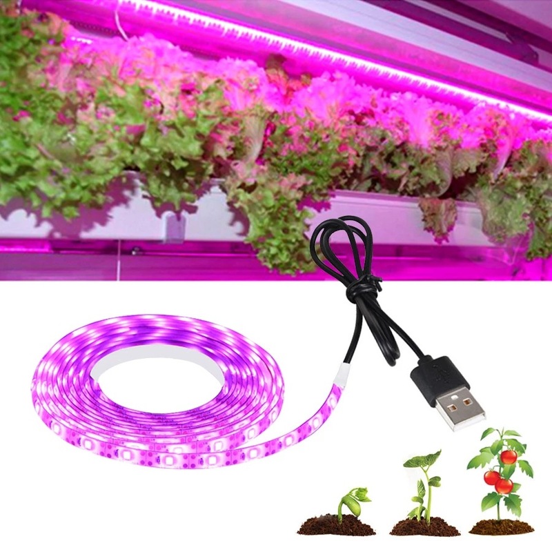 Led 植物成長ライトストリップ Usb5v フルスペクトル花苗多肉植物サプリメントライト装飾照明|undefined