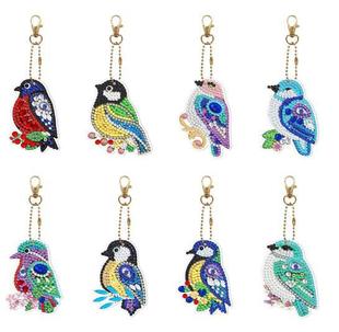 DIY Diamond Painting 5d Special-shaped Diamond 2022 New Cute Bird Keychain First-hand Supply Large Cong
