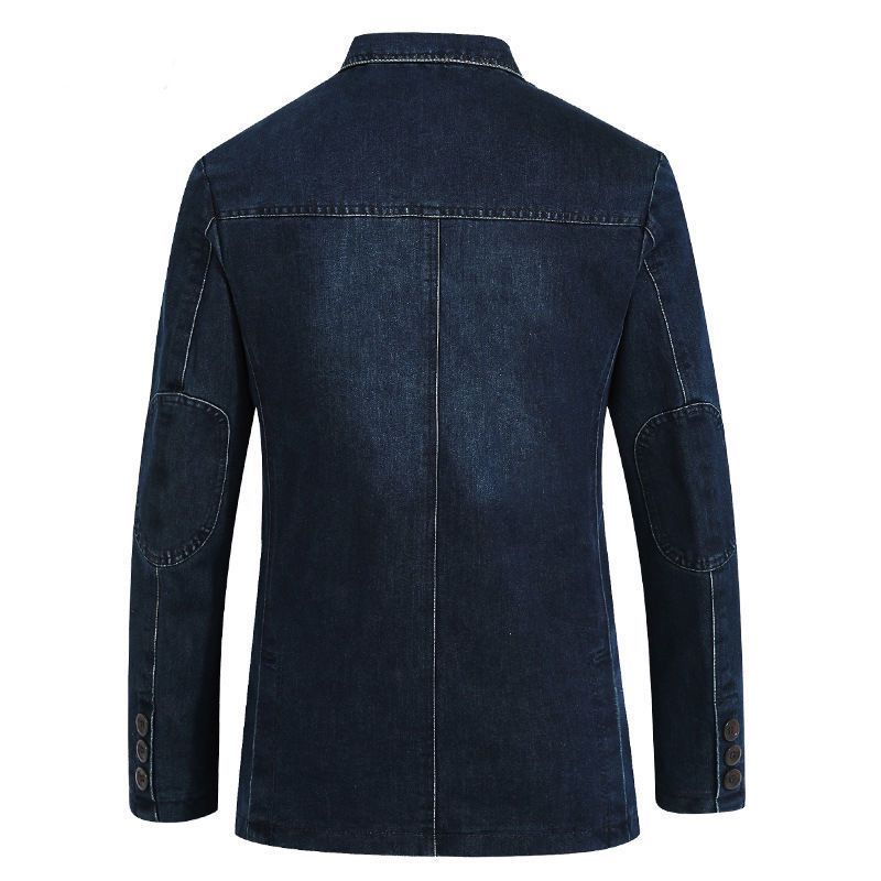 Cross-border AliExpress factory men's clothing Denim suit men's cotton Denim small suit slim casual suit jacket 2182