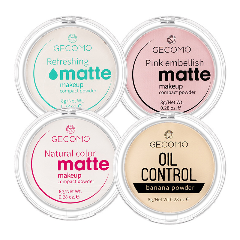 GECOMO Gemeng Banana Powder Cake Makeup Powder Matte Translucent Dry Powder Honey Powder Waterproof Makeup Powder