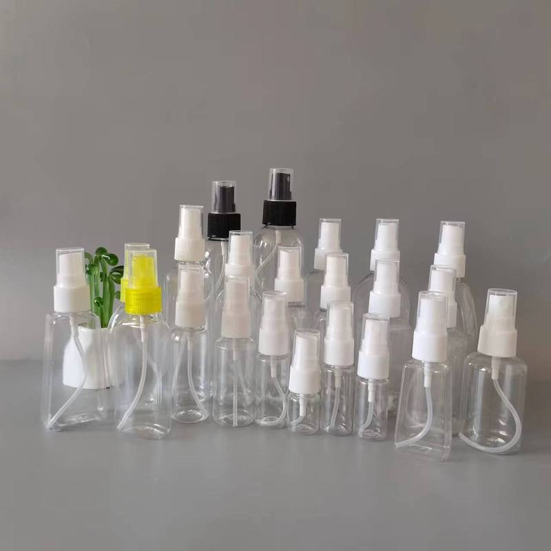 卸売り10/30/50/100種類以上の規格プラスチックスプレー瓶化粧水分注瓶petアルコールスプレー瓶|undefined