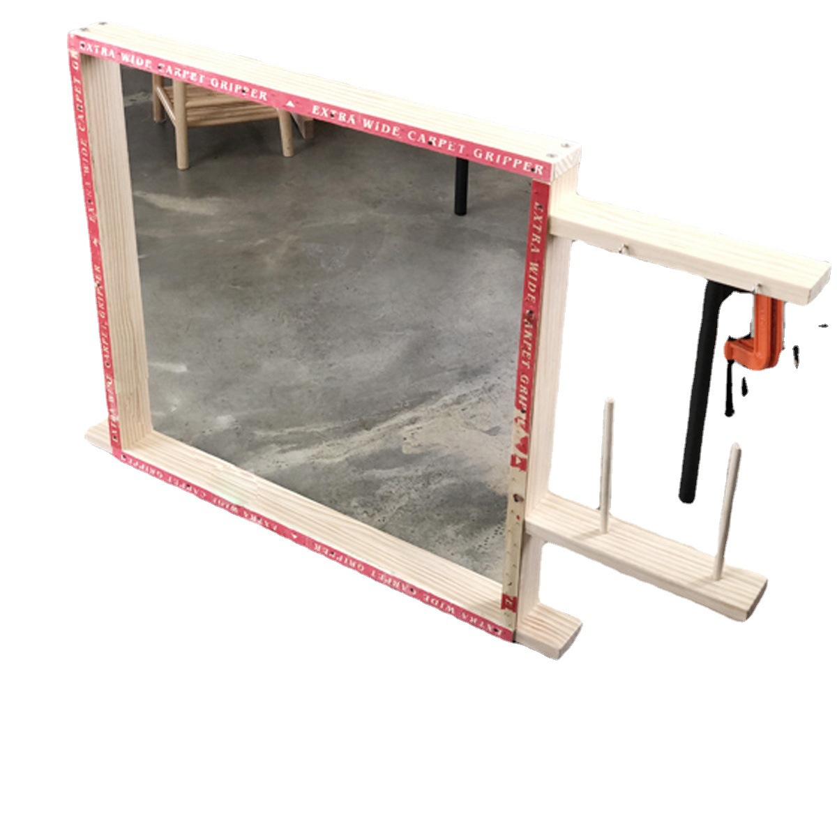 tufting frame poke frame tufted frame handmade carpet easel carpet weaving gun electric gun stand DIY homemade