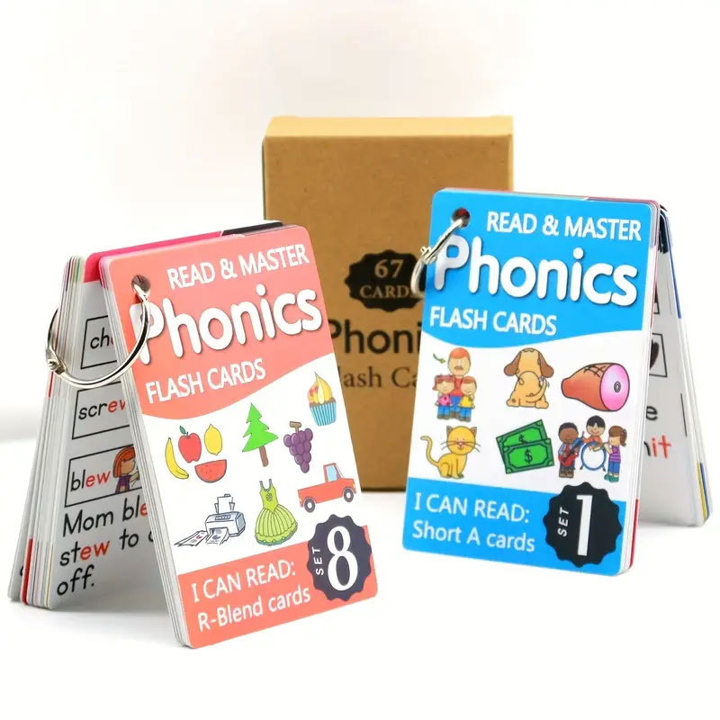 Manufacturer's Spot Cross-border Flash Cards English Word Cards Educational Cards Educational Science and Education Toys Kidsren's Gifts Teacher Teaching Aids