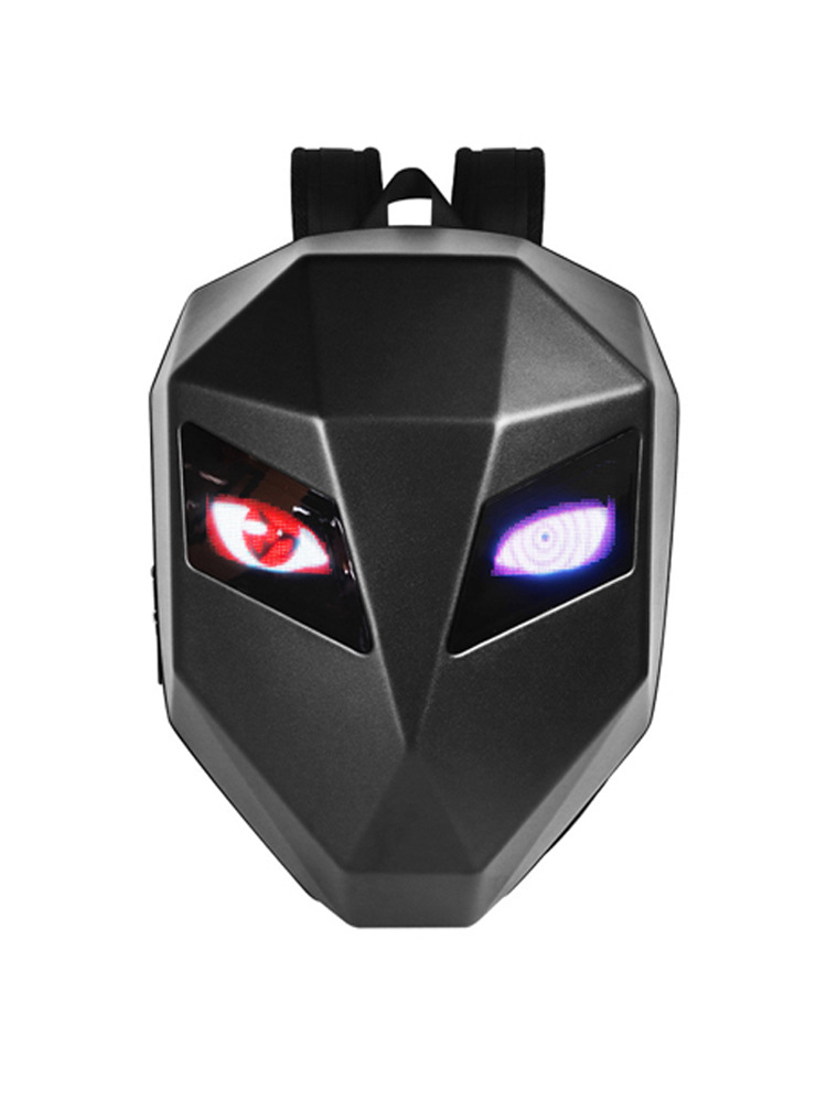 LOY Iron Man Backpack LED Motorcycle Riding Backpack Illuminant Eye Bag Helmet Motorcycle Backpack