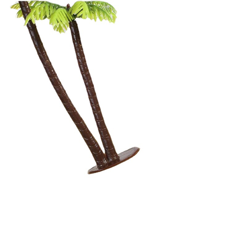 Factory Direct supply simulation small coconut tree micro-View sand tray fish tank decoration aquatic plants mini coconut tree photo props model