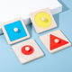 Panel Geometry Children's Early Childhood Education Panel Hand-held Toy Round Triangle
