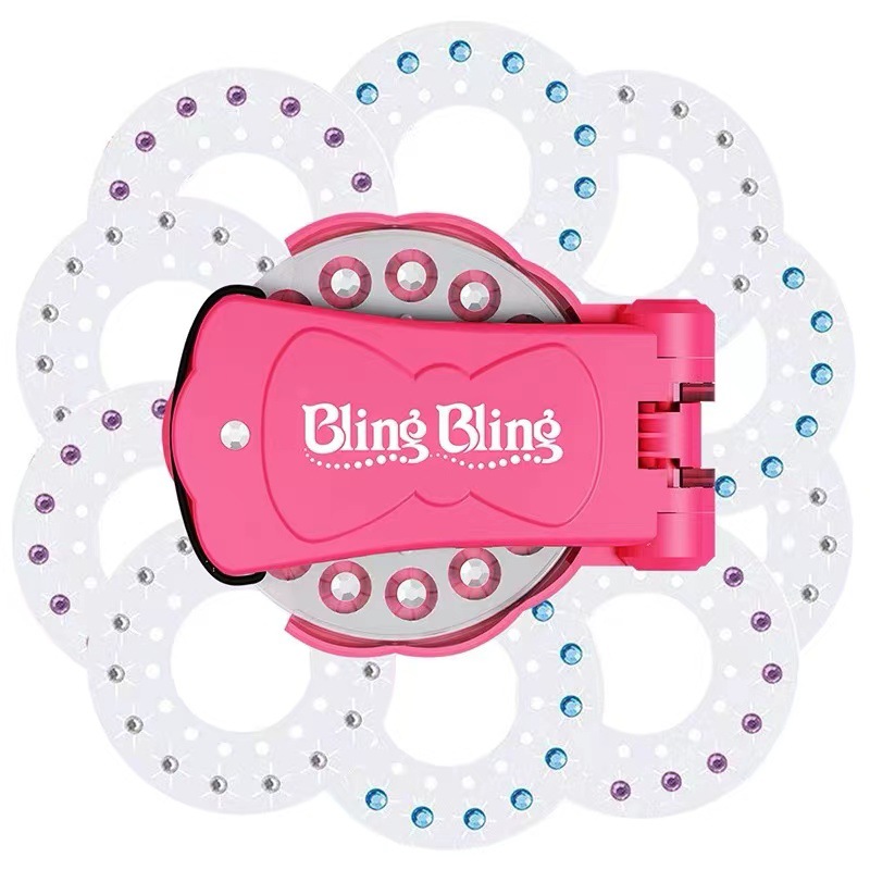 Cross-border magic drill blingbling girls play house nail drill head hair machine toy blinger