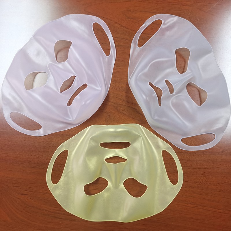 Silicone Mask Cover Fixed with Hanging Ear 3d Anti-drop Wet Dressing Face Beauty Salon Silicone Mask Reusable