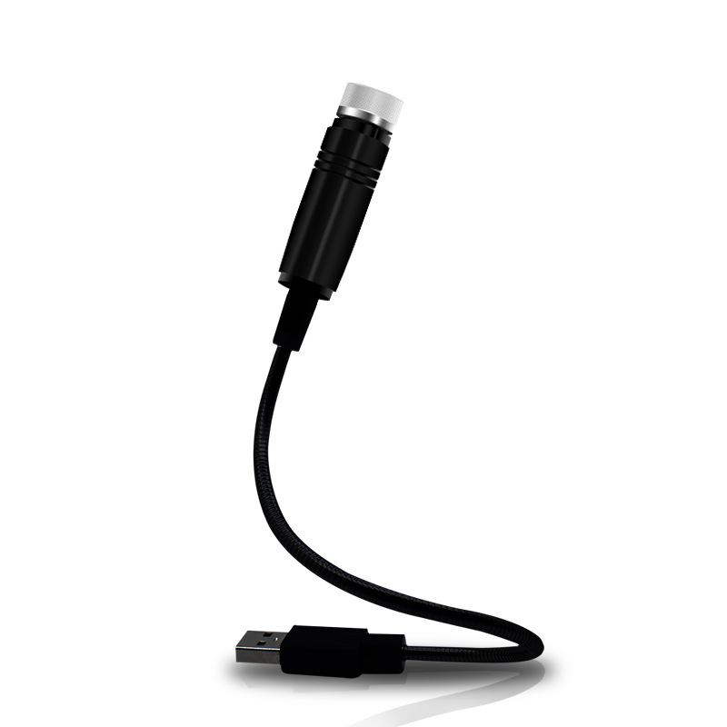 Car welcome light usb starry light laser projection car voice control atmosphere light roof starry led atmosphere light