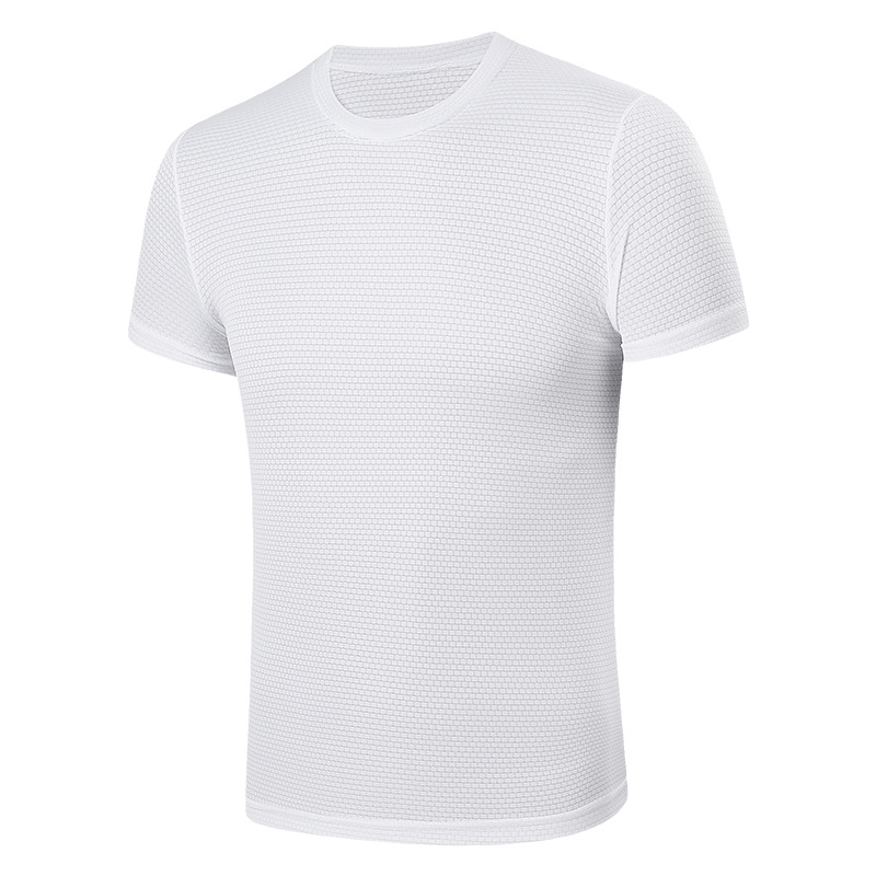 Youth Quick-drying T-shirt Men's Short-sleeved Round Neck Summer Thin Sports Loose Fat People Running T-shirt Extra Large Size