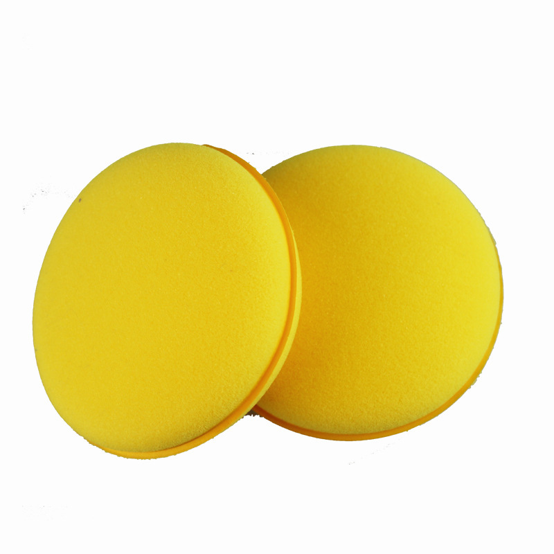 Waxing sponge car round edge washing car waxing maintenance polishing sponge car Nano waxing sponge wholesale