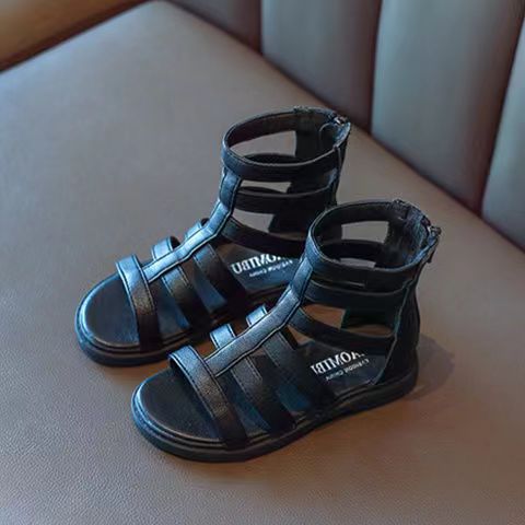 Girls' Sandals 2022 Summer New Fashion Soft Sole Princess Shoes Children Non-Slip Roman Shoes Little Girl Shoes
