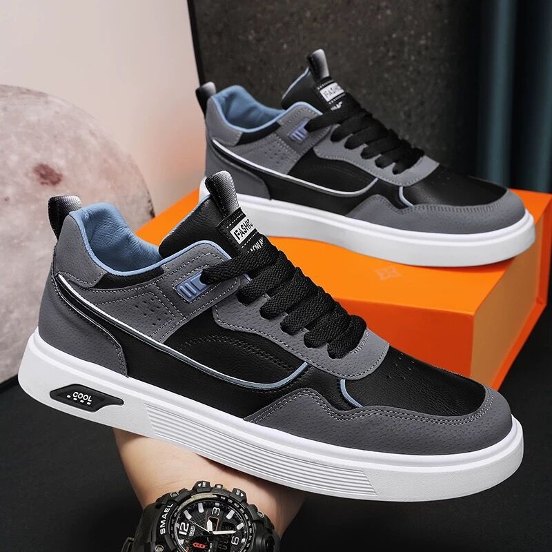 Spring Men's Shoes New Breathable Canvas Shoes Men's Korean Style Fashionable All-match White Men's Sports Casual Sneakers Trendy Shoes