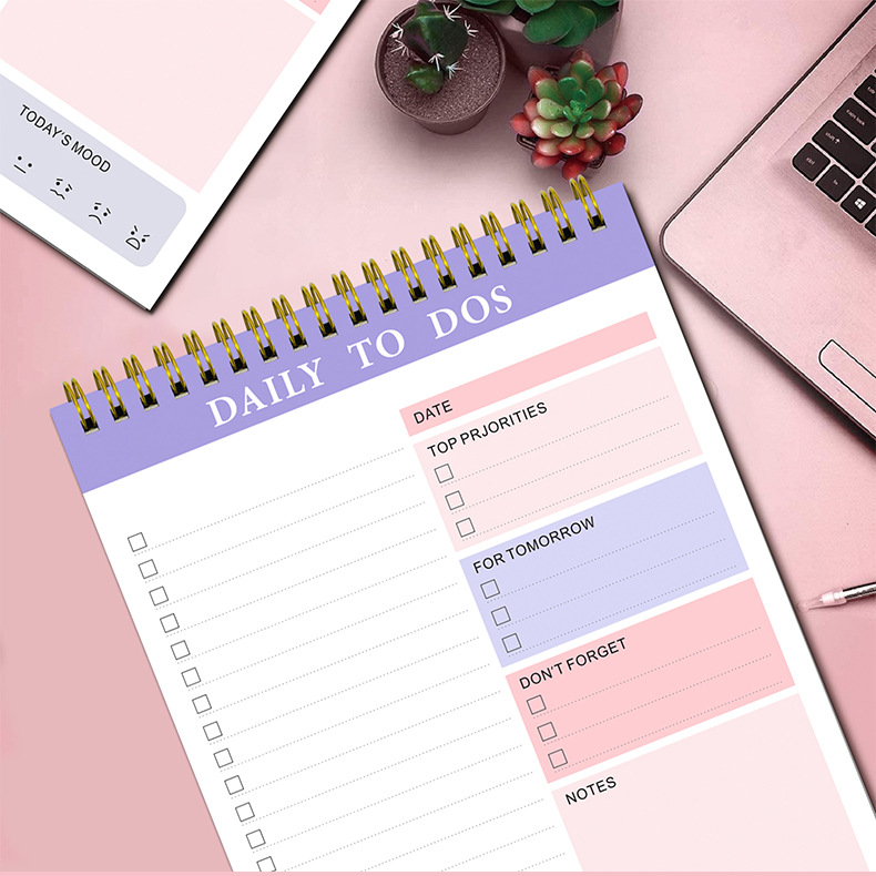 Simple creative daily plan Amazon English daily plan cross-border notebook business portable pen