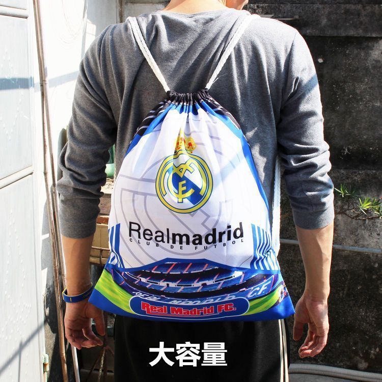 Football Training Sneakers Bag Storage Drawstring Corded Shoulder Bag AC Roba Barcelona Chelsea Argentina Messi Real Madrid
