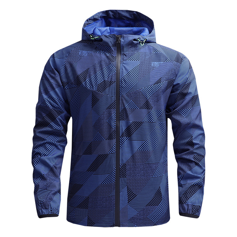 2021 Amazon Cross-border Men's Spring and Autumn Coat Thin Casual Charge Coat Windbreaker Outdoor Sports Jacket for Men