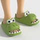 New creative cartoon dinosaur slippers ladies summer indoor home thick bottom anti-slip slippers wholesale