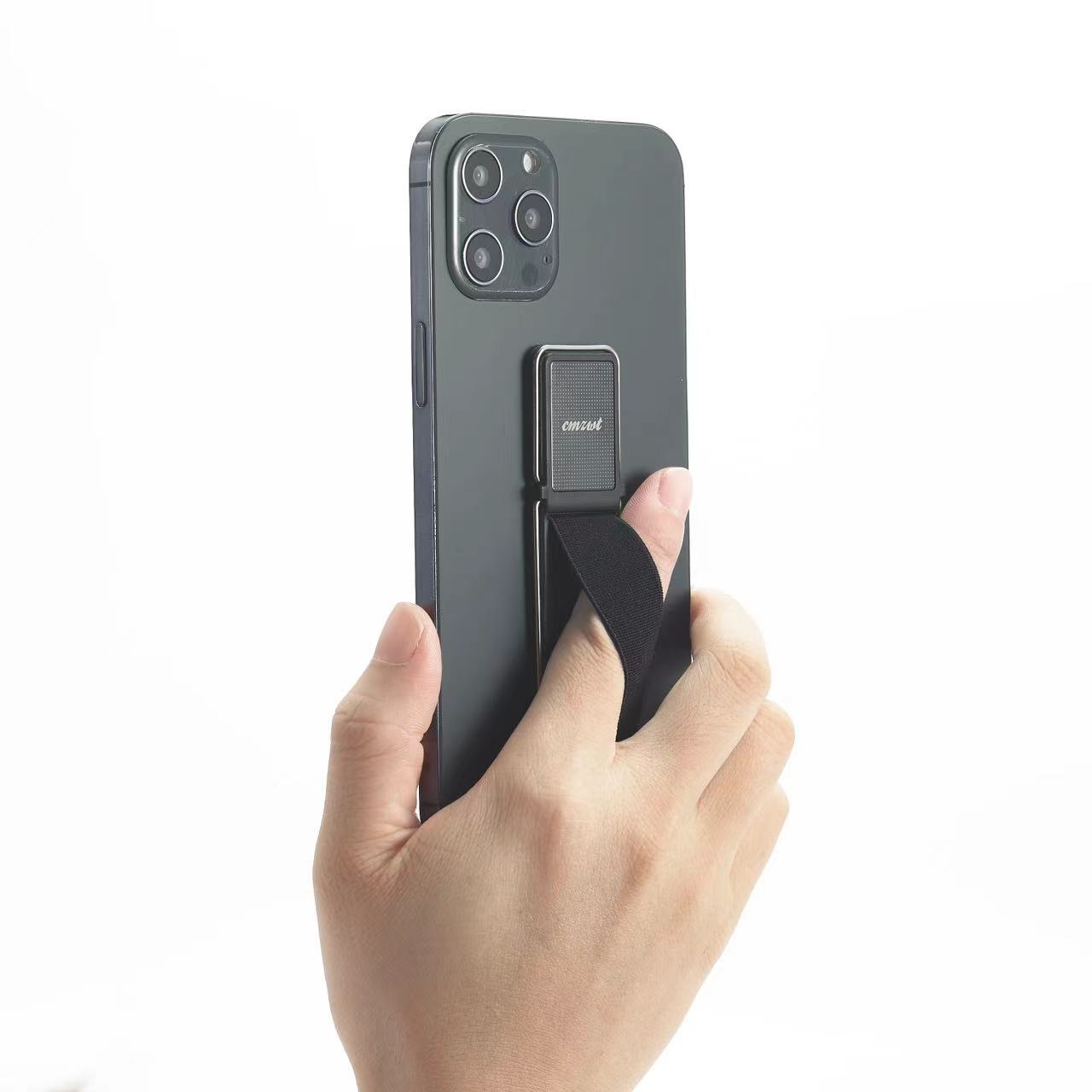 Creative mobile phone bracket mini lazy ultra-thin multi-functional back-mounted portable mobile phone strap non-slip bracket wholesale
